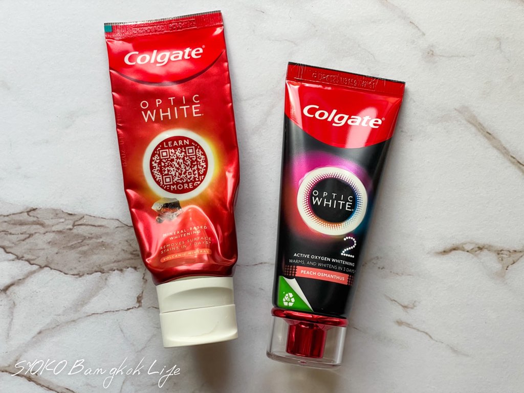 タイで話題の白くなると噂の新しい歯磨き粉【Colgate Optic White 2